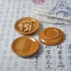 プレート100pcs/lot bamboo Saucer Storay Tray Round Small Dish PO Studio Pography Propographs for Confectionery