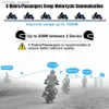 FODSports FX6 Motorcykelintercom Hjälm Bluetooth 5.0 Headset 6 Riders Grouping Interphone Waterproof FM Radio Voice Command Q230830