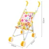 Doll House Accessories Creative Simulation Trolley Funny Girl Toy Children Foldable Hand Push The Stroller Christmas 230830