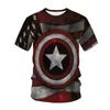 T-shirt da uomo USA Flag America Luglio Quarto 3d Stampa Tshirt Top Uomo Donna Moda Casual O-Collo Tees Camicia Boy Girl Abbigliamento Camiseta