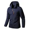 Mens Jackets Waterproof Military Hooded Jacket Windbreaker Outdoor Camping Sports Elastic Coat Male Clothing Thin Overcoat 230830