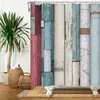 Shower Curtains Rustic Grunge Style Wood Panel Plank Fence Shower Curtain Bathroom Fabric For Home Decor Bathtub Decor With R230830