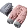 Jeans Kids Time Limited 2023 Baby Boys Clothing Thicken Winter Warm Cashmere Children Pants Wild Little Feet 1 6y 230829