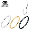 Piercing Titanium Cartilage Hinge Segment Nose Hoop Ring Girl Gift Daith Helix G23 Tragus Clicker Earrings Body Jewelry