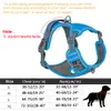 Dog Collars Leashes Reflective Nylon Pet Dog Harness Dog Padded Vest Adjustable Chest Strap Safety Lead All Weathers For large medium small Dogs 230829