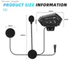 1/2Pcs Motorcycle Helmet Intercom Headset BT-12B waterproof Bluetooth Headset Intercom Noice Reduction Wireless Interphone Q230830