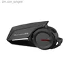 Bluetooth-гарнитура для мотоциклетного шлема, домофон, мотоцикл, 2 гонщика, 1200 м, коммуникация, домофон, водонепроницаемый Q230830