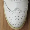 Dress Shoes Brand Genuine Leather Women Oxford Lace Up White For Quality Flat 3445 230829