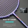 Raquetes de badminton mais leves 10u 52g cordas de fibra de carbono completa raquete de treinamento profissional tensão máxima 35lbs com sacos para adultos 230829