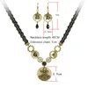 Necklace Earrings Set European And American Retro Steam Engine Lace Gear Female Skull Chain Halloween Accessories