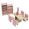 Puppenhauszubehör Holzpuppenhausmöbel Miniaturspielzeug für Puppen Kinder Kinder spielen Mini-Sets Spielzeug Jungen Mädchen Geschenke 230830