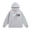 Kleding Herensweatshirts Hoodie Trapstar Blauw Wit Handdoekborduurwerk Modemerk Los Relaxed Pluche Trui met capuchon Broekenset voor Heren Trainingspakken Tops 6RTP