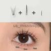 Cílios postiços J Curl V Forma sob cílios Comic Eye Lashes Natural Bottom Lashes Soft Manga Cílios Bunches Cílios Clusters Coreano Maquiagem X0830