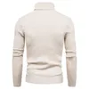 Pulls pour hommes Hommes Hiver Noir Turtelneck Bonne Qualité Slim Fit Élastique Pulls Mâle Solide Casual TailleXXL 230830