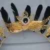 Gothic Lolita Tiara Crown Headwear Accessories Headband DIY Vintage Sun Goddess Baroque Halo Headpiece Parts Halloween Decor