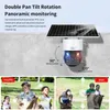 IP Cameras 8mp 4k Rechargeable Battery Solar Powered Outdoor 1080P Pan Tilt WiFi Security Camera Two Way Audio IP65 Weatherproof camera 230830