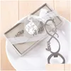 Autres fournitures de fête festive 100pcs / lot Est Love Chrome Bouteille de bière Ouvre-bouteilles de mariage et cadeaux pour les invités Fournisseur Bridal Sho Otlq3