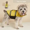 Dog Apparel Life Jacket Reflective Adjustable Summer Large Dogs Swimwear Safety Vest Surfing Sailboat Enhanced Buoyancy Pet 230829