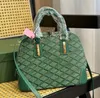 Green luxury top handle vendome shell tote bag handbag lady leather clutch Women Designer purses wallets with shoulder strap Top quality cross body men Bags