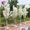 Couronnes de fleurs décoratives, décoration de mariage, 5 pieds de haut, 10 pièces/lot, arbre de fleurs de cerisier artificiel, colonne romaine, conduit de route Fo Otell