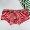 Onderbroeken Sexy Ondergoed Verkopen Zomer Mode Mannelijke Slipje Boxer Heren Modale Zachte Ademende Homme Shorts