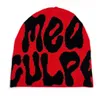 Bollkåpor Hot Selling Low Minimum Order Quantity Jacquard dubbelsidig dubbelskikt akryl stickad hatt utan curlingkant beanie