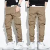 Men's Pants Hip Hop Joggers Cargo Men Harem Multi-Pocket Ribbons Man Sweatpants Streetwear Casual Mens Techwear