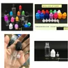 Bottiglie di imballaggio Bottiglia per ago per animali domestici all'ingrosso Contagocce in plastica da 5 ml Trasparente 5 ml E Liquido per E-Juice 13 colori Consegna a goccia Ufficio Scuola Dhkix