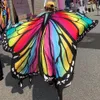 Theme Costume Women Renaissance Accessories Moth Butterfly Cape Halloween Shawl Wrap Printed Butterfly Wing Cloak Fairy Elf Clothing 230830