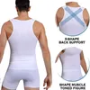 Waist Tummy Shaper Mens Compression Shirts Slimming Body Shaper Vest Workout Tank Top Tummy Control Shapewear Abs Abdomen Corset Undershirt 230829