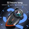 Nouveau casque de moto Interphone Bluetooth casque V80 2X BT5.0 500M Interphone communicateur pour 2 coureurs 1000mah IP67 étanche Q230830