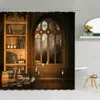 Shower Curtains Library Books Photo Shower Curtain Bookshelf Printing Bathroom Decor Curtains Set Waterproof Fabric With R230830