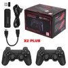 Gamecontrollers Joysticks X2 PLUS Video Stick 1080P Console 24G Dubbele draadloze controller 41000 Games 128GB Retro voor TV Boy Gift 230830