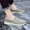 Dress Shoes Men Casual Shoes Summer Men's Outdoor Canvas Boat Shoes Driving Shoes Breathable Footwear Lightweight Travel High Quality Flats