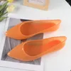 Sandaler 2023 Summer Women's Pointed Ladies Outwear Fashion Flower Heart Diamond Solid Flat Shoes Casual Kvinna