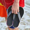 Тапочки мужские шлепанцы без скольжения пляжные обувь персонализированные дезодоризация дома
