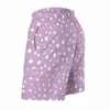 Herren-Shorts, Dalmatiner-Spots, bedrucktes Brett, Sommer, weiße Punkte, Sport, Surfen, Strand, Mann, bequem, lässig, Muster, Badehose