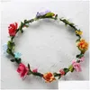 Haarschmuck Pflaumenblütenkranz Blumenstirnband Blumenkrone Haarband Mode Boho Böhmische Stirnbänder Kopfschmuck 11 Stile M090 Dr Dhuyo