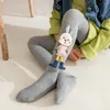 Kinder Socken Baby Mädchen Strumpfhosen Cartoon Strümpfe 3D Kaninchen Niedliche Mädchen Strumpfhosen Baumwolle Herbst Winter Hosen Gestrickte Socken Hosen 0-4 Jahre 230830