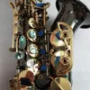 High-end black nickel gold 991 original structure B-key professional bending high-pitched saxophone professional-grade tone SAX