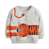 Hoodies Sweatshirts Little Maven Baby Boys Clothes Autumn Cotton Tiger Mönster Sweatshirt Fashion and Comfort Sport Wear för barn 2 till 7 år 230830