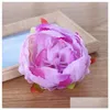 Couronnes de fleurs décoratives 10 cm tête de fleur de pivoine artificielle pour la fête de mariage décoration de la maison bricolage fausse guirlande murale livraison directe Otxck