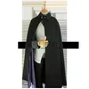 Boruto Uchiha Sasuke Cosplay Costume Suit Coat Cloak Vest Top Pants Handskar Halloween Party Carnival / Black Short Wig X0830