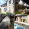 138 LED Solar Wall Lights Outdoor Garden 4 Lägen 4400mAh Solar Power Security Motion Sensor Light 21 LL