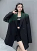 Damenanzüge UNXX Blazer Handbemalter Farbverlauf Langärmelige Damen Herbst Koreanisches Neutrales Design Blazer Jacken Harajuku