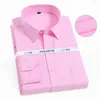 Chemises décontractées pour hommes Printemps Automne Cerise Chemise d'affaires professionnelle à manches longues Robe intelligente pour hommes Travail blanc classique