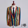 Mäns kostymer Blazers Fashion Men's Casual Boutique Business Wedding Host Emcee Suit Jacket / Men's Digital Printing Flower Blazers Coat 230829