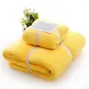 Towel 2pcs/set Nano Ultrafine Fiber Quick-drying Cartoon Microfiber Absorbent Beach Bath Towels Kitchen Clean