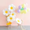 Decorative Objects Figurines Daisy Birthday Party Decoration For Kids Flag Pulling 7inch Plate First Supplies 230829