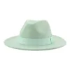 Brede Rand Hoeden Emmer Dameshoed Mannen Fedora Riem Lint Band Effen Klassieke Formele Kleding Bruiloft voor Sombrero's De Mujer 230829